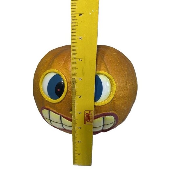 Vintage Gemmy Halloween Foam Pumpkin Mold Light Up Jack-O’-Lantern Face Decorati - Picture 6 of 7